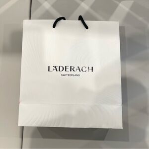 Läderach White Shopping Bag